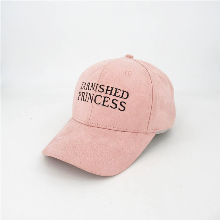 Unstructured Pink Baseball Hat Suede 6 Panel Baseball Cap  Embroidered Logo Curved Brim Dad Hat Soochic Dress