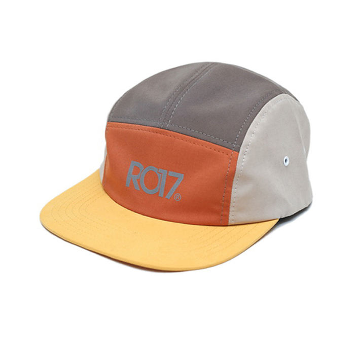 Custom Print logo Unstructured 5 Panel Hat, Camp Hat