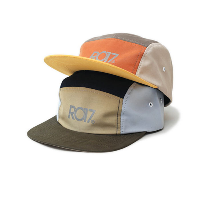 Custom Print logo Unstructured 5 Panel Hat, Camp Hat