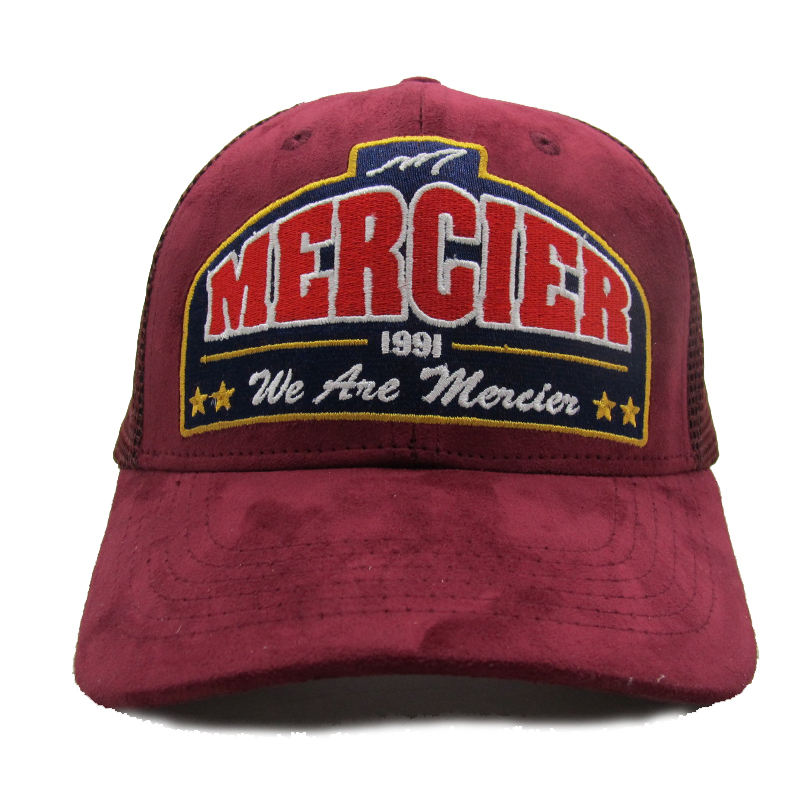 Wholesale Trucker Cap Custom Suede Mesh Trucker Hats Suede Trucker Cap