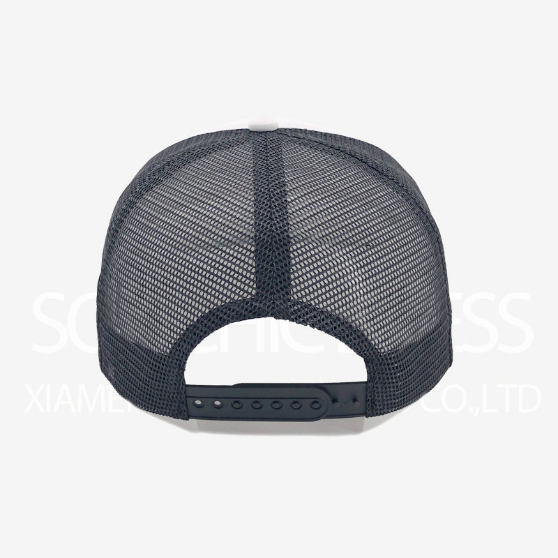 Soochic Dress Two Tones 5 Panel Foam Trucker Cap Slight Curved Brim Embroidered Mesh Hat Casual Men's Hip Top Caps