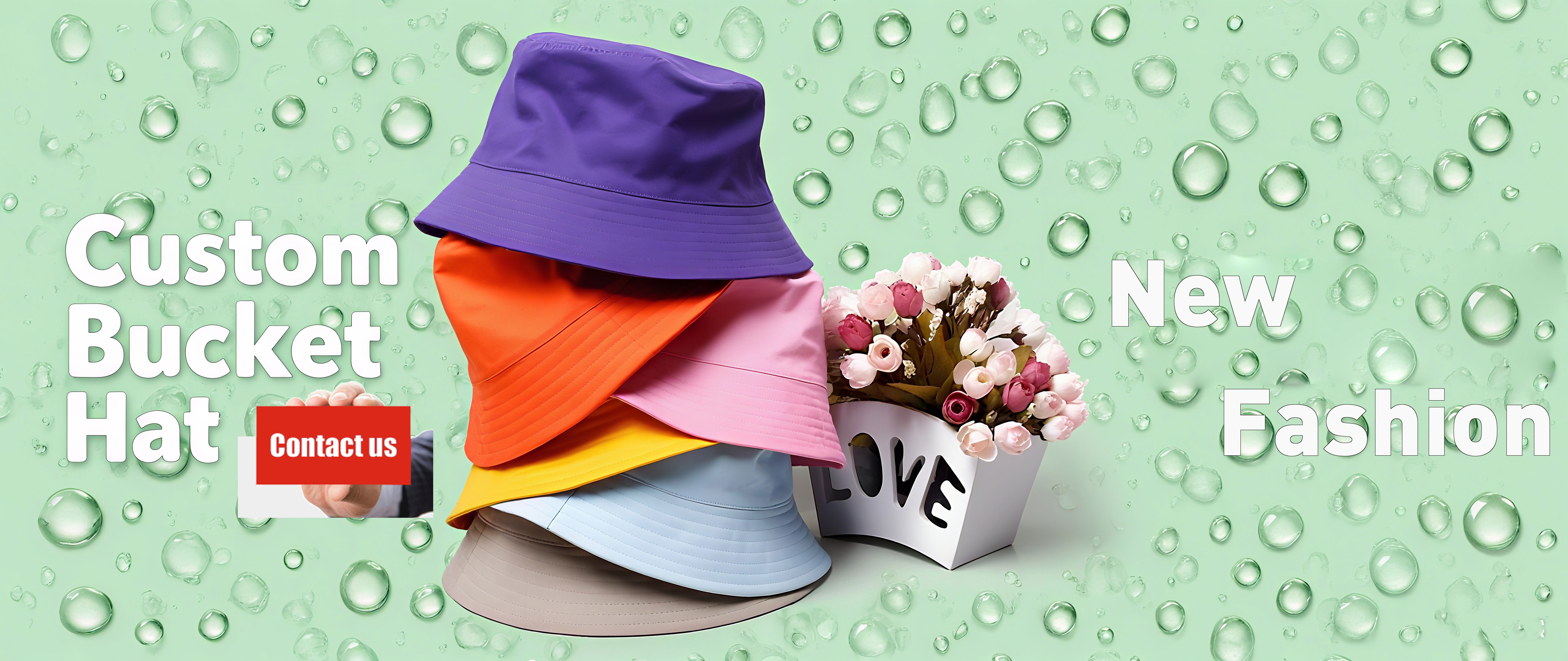 Custom bucket hats